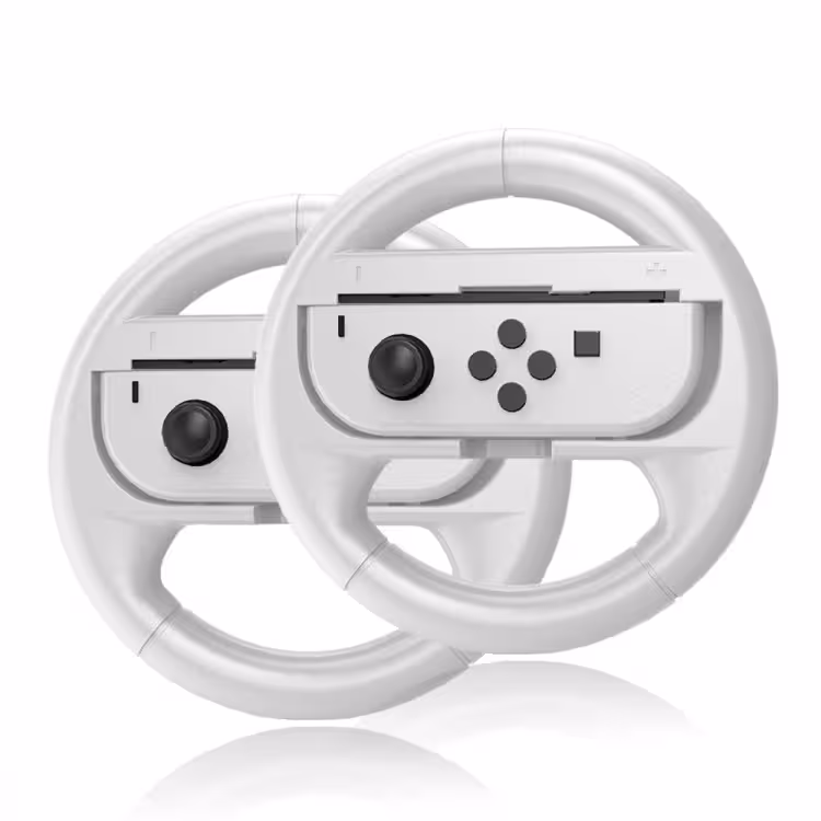 VGBUS Steering Wheel Kit for Nintendo Switch – White x2
