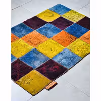 کلاژ فرش دستبافت دو متری امیرخیز مدل تکه دوزی کد 104881