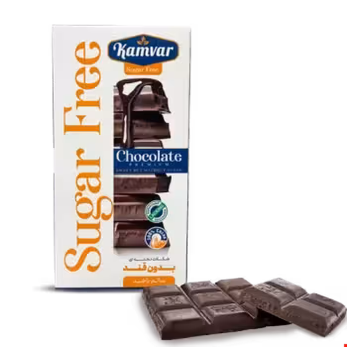 شکلات بدون شکر کاکائویی کامور 100 گرمی