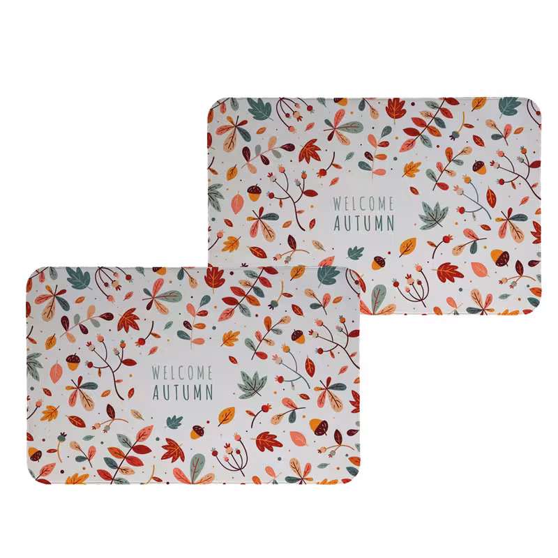 زیربشقابی طرح پاییز کد 8114 مجموعه 2عددی | کالا مکس