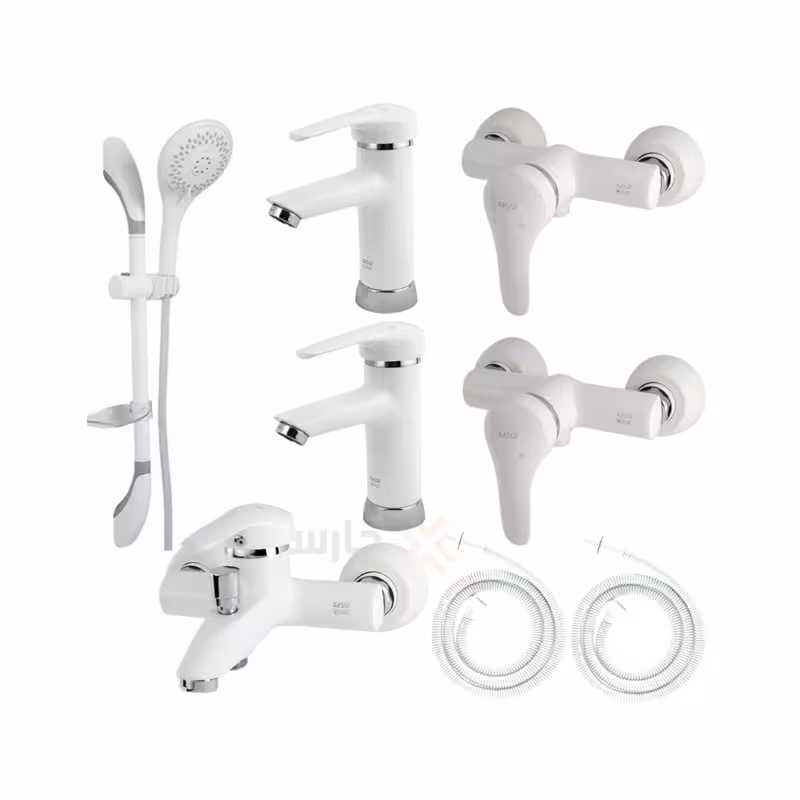 ست هشت تکه کسری مدل آبتین سفید