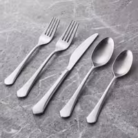 ست چنگال چاقو قاشق 5 پارچه برند لوکس کریت اند بارل ساخت ویتنام Crate & Barrel