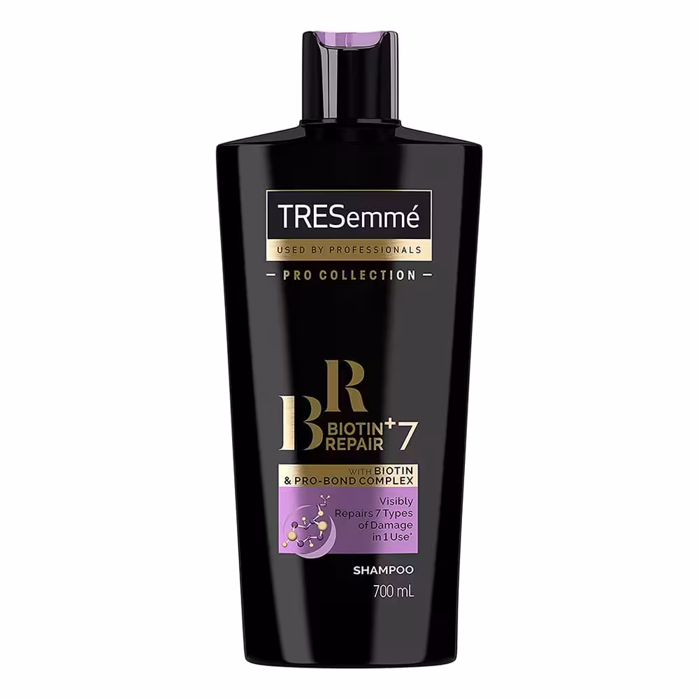 شامپو ترمیم کننده بیوتین ریپیر 7 کاره Tresemme ترزمه حجم 700ml