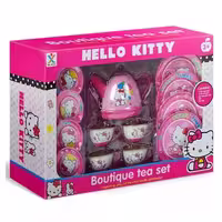 ست چایی خوری فلزی 14 عددی طرح هلو کیتی Hello Kitty