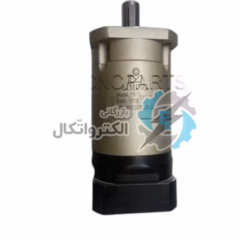 گیربکس سروو موتور liming لیمینگ مدل FB70-25-14 سایز 70 نسبت 1 به 25 شفت ورودی 14 شفت خروجی 16 ساخت تایوان فلنج مربعی مناسب 400 وات 3000 دور (گیربکس سیاره ای خورشیدی)