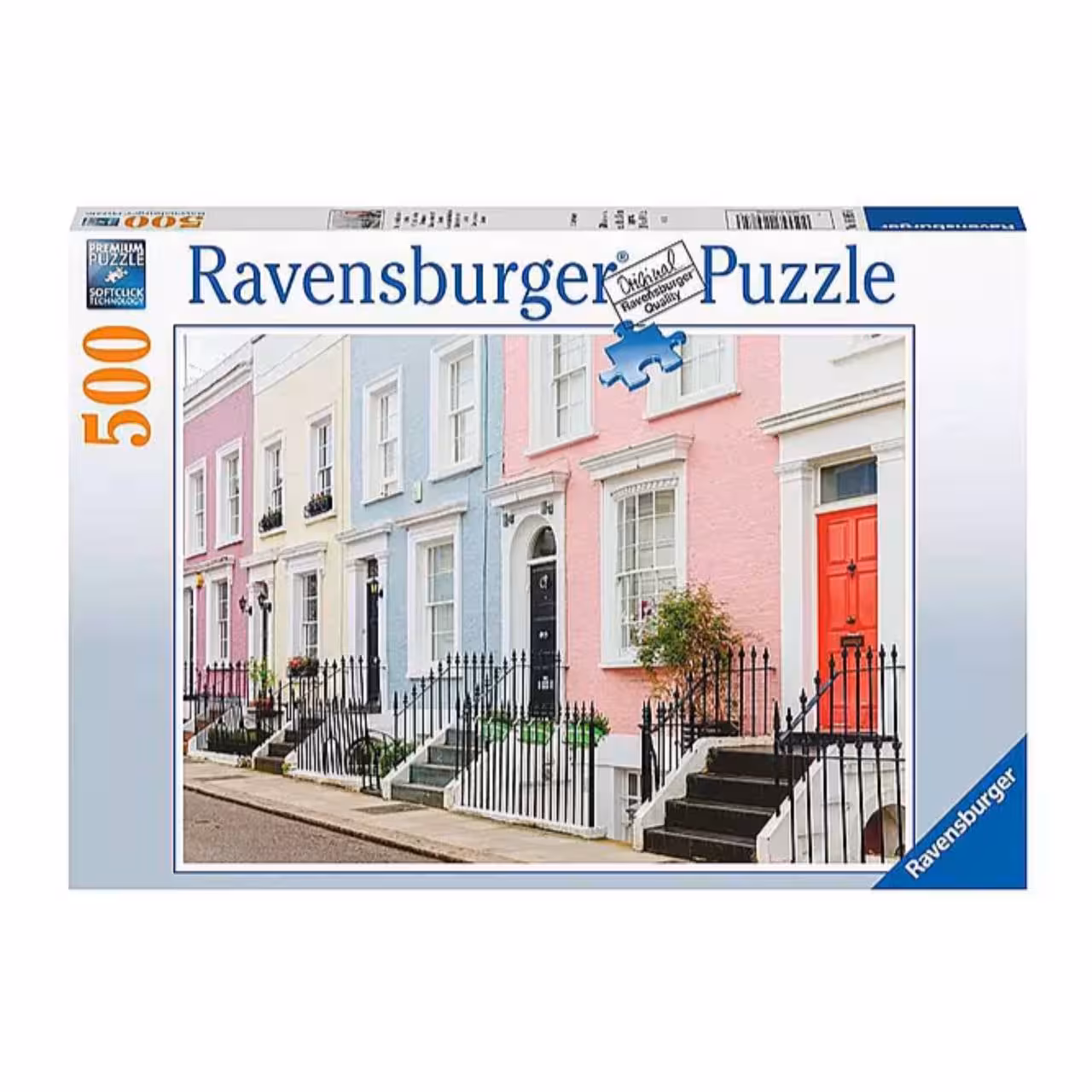 پازل 500 قطعه Ravensburger طرح خانه‌های رنگارنگ لندن