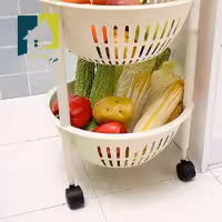 استند سیب زمینی پیاز پلاستیکی چرخدار