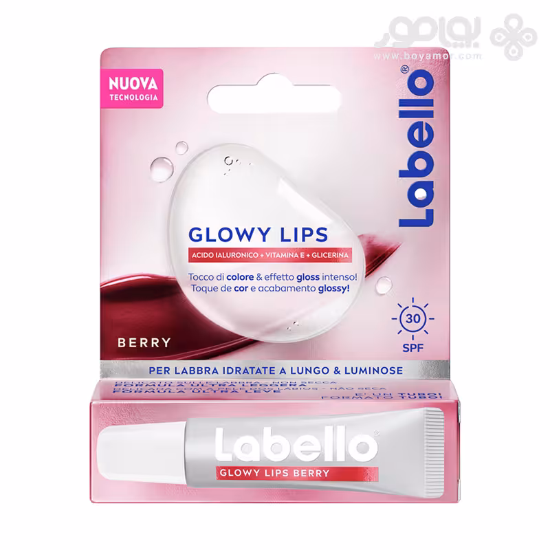 بالم لب لابلو مدل GLOWY LIPS رنگ BERRY حجم 10 میل