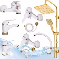 شیر9تکه اردکی سفید طلایی