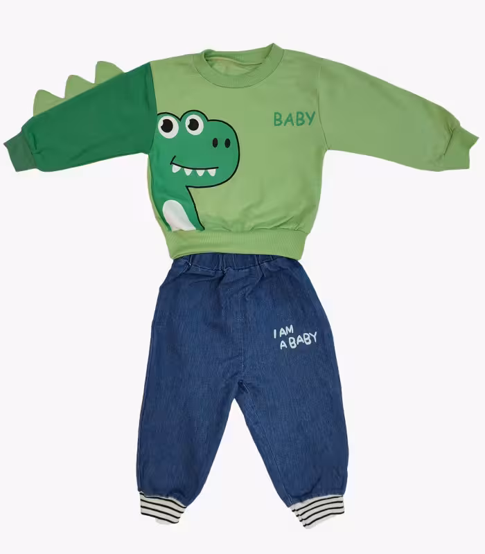 بلوز شلوار پسرانه بچه گانه سبز 2899