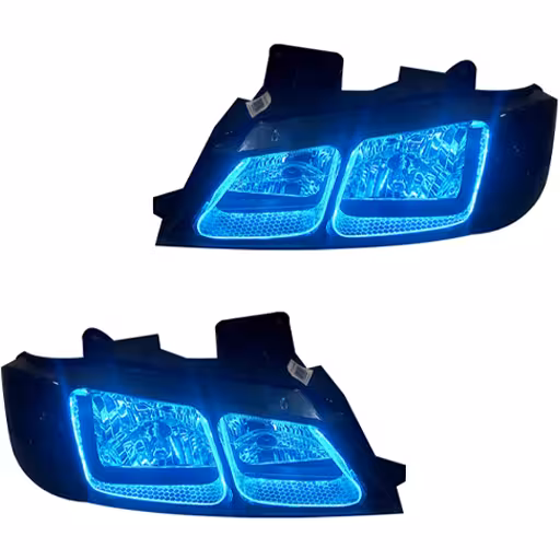 خرید چراغ جلو اسپرت پژو پارس کروز مدل 3D-U آبی یخی داخل فابریک بدون موتور دو عددی | اتوموبی