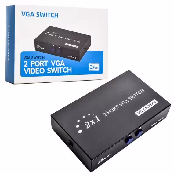 سوییچ دو پورت VGA مدل VGA-15-2