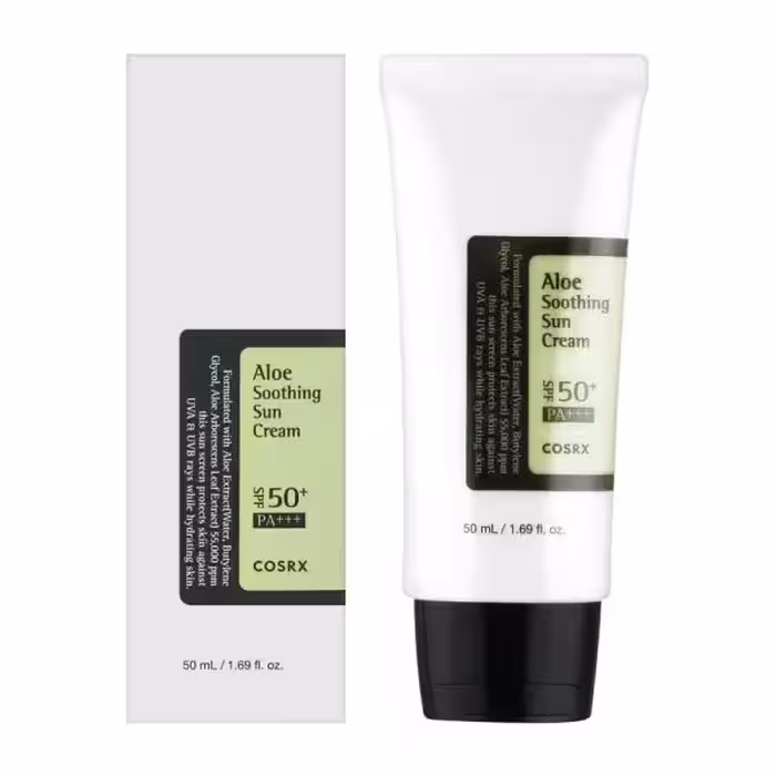 کرم ضد آفتاب آلوئه ورا کوزارکس SPF50 حجم 50 میل