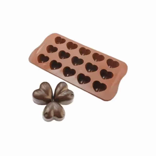 قالب سیلیکون شکلات قلبی