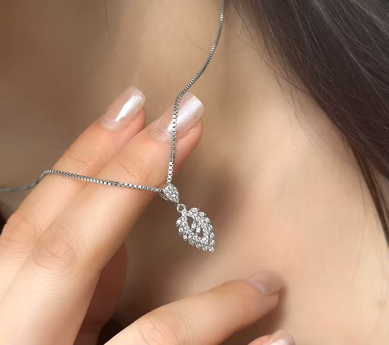 گردنبند زنانه نقره کد 20394