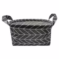 آریگو باکس دسته دار 30*35 طوسی طرح دار بزرگ