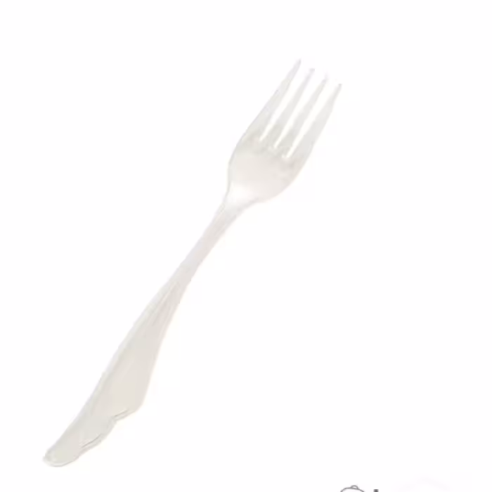 چنگال یکبار مصرف کوشا رنگ سفید 24 عددی