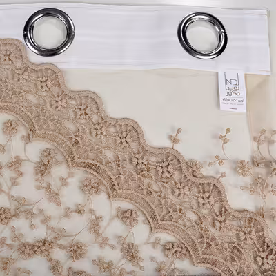 پرده نوین دکور سیاناو مدل شکوفه سایز 280 × 140 سانتی متر