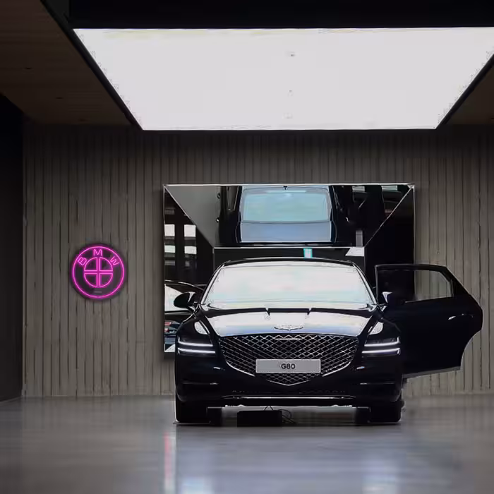 چراغ دیواری نئون دیزاین طرح BL_PN