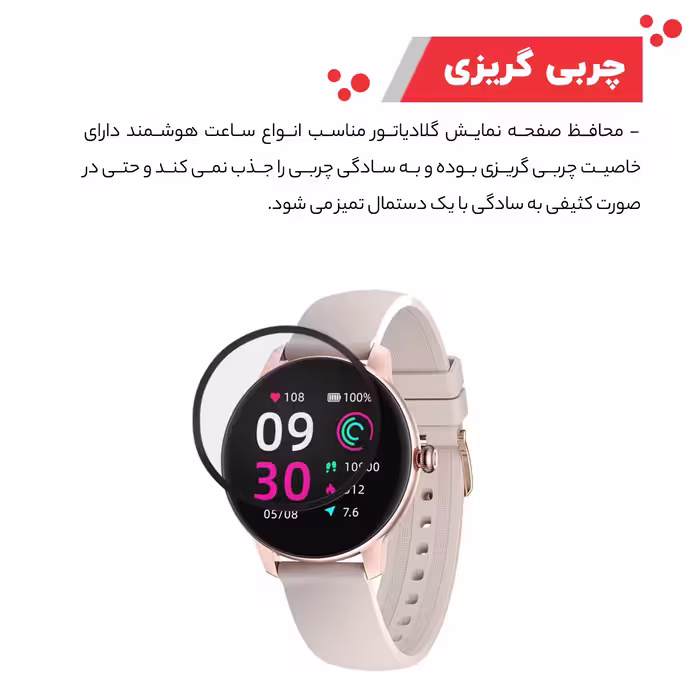 محافظ صفحه نمایش گلادیاتور مدل GWP3000 مناسب برای ساعت هوشمند کیسلکت Lady Watch L11 بسته سه عددی