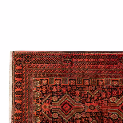 فرش دستبافت دو و نیم متری مدل نقشه بلوچ  کد 34.2804