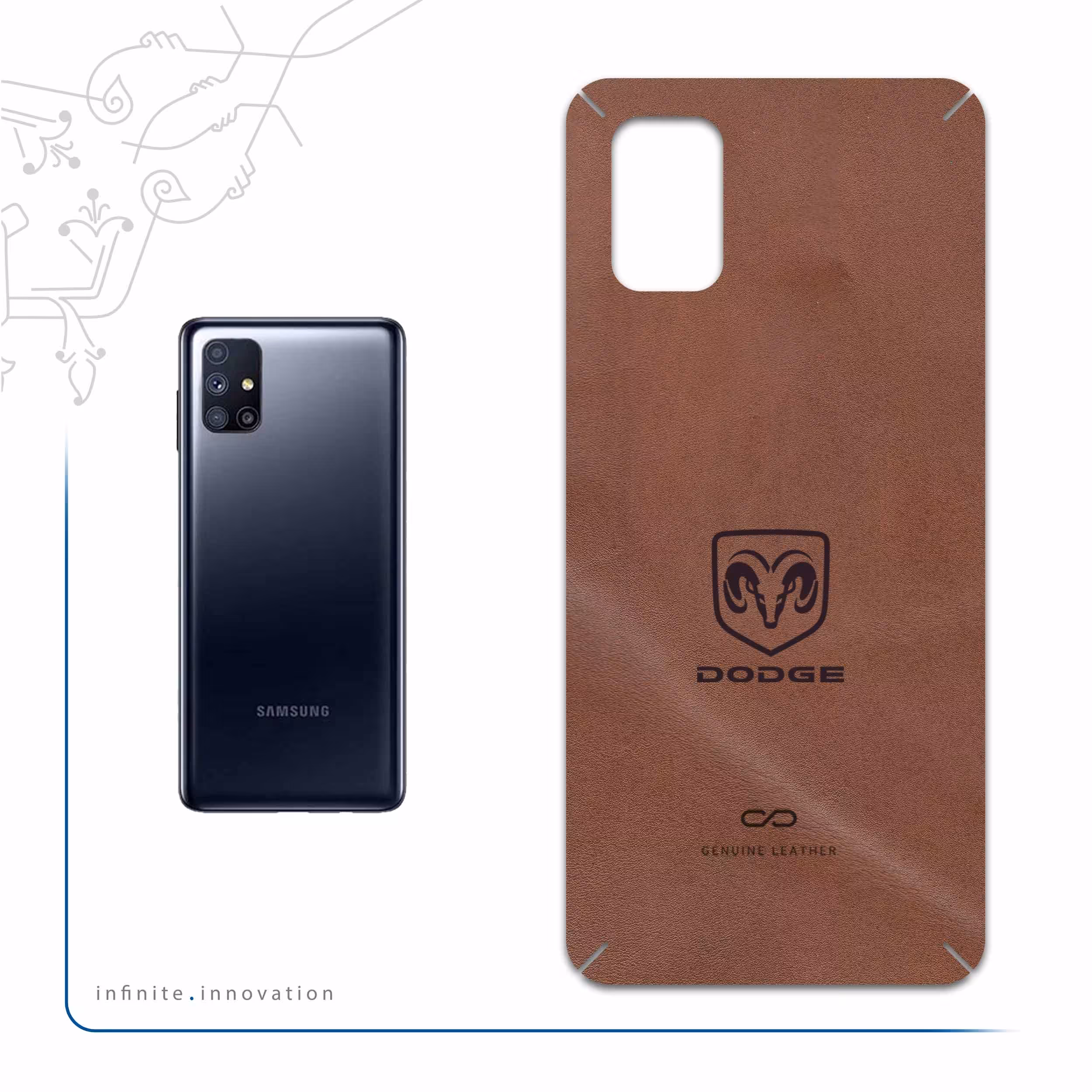 برچسب پوششی ماهوت مدل MNL-DDG مناسب برای گوشی موبایل سامسونگ Galaxy M51