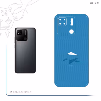 برچسب پوششی ماهوت مدل Minimal Paper Airplane مناسب برای گوشی موبایل شیائومی Redmi 10A