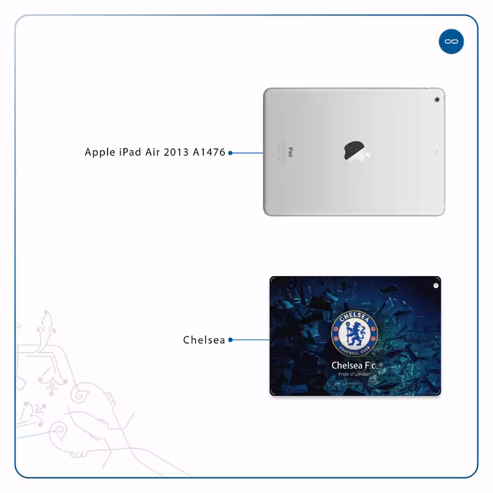 برچسب پوششی ماهوت مدل Chelsea مناسب برای تبلت اپل iPad Air 2013 A1476