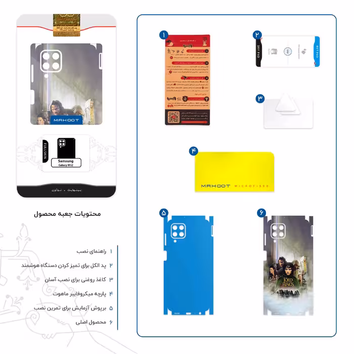 برچسب پوششی ماهوت مدل The Lord of the Rings-FullSkin مناسب برای گوشی موبایل سامسونگ Galaxy M32