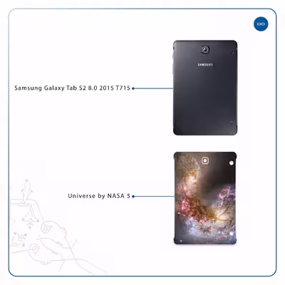 برچسب پوششی ماهوت مدل Universe-by-NASA-5 مناسب برای تبلت سامسونگ Galaxy Tab S2 8.0 2015 T715