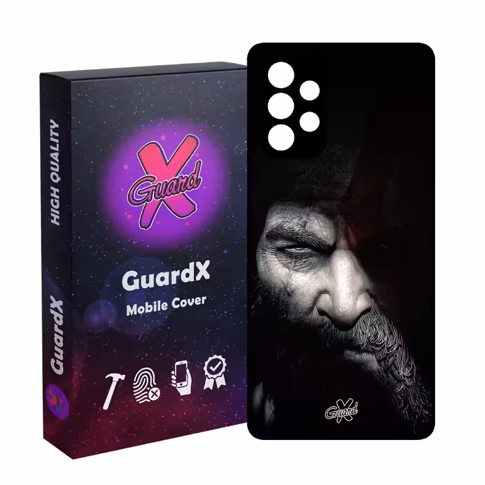 کاور گارد ایکس طرح God of War مدل Glass10418 مناسب برای گوشی موبایل سامسونگ A32 5G/M32 5G