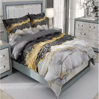 سرویس خواب دیور هوم طرح سنگ مرمر دو نفره 6 تکه