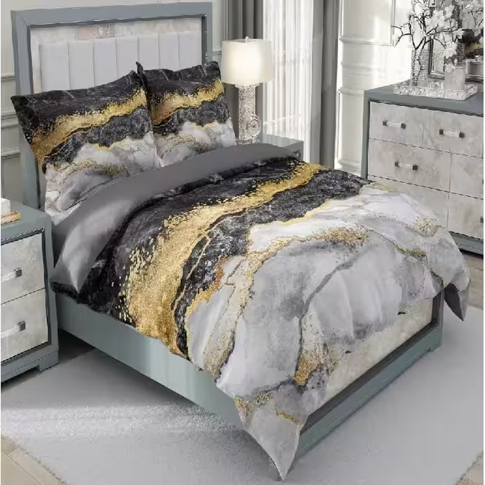 سرویس خواب دیور هوم طرح سنگ مرمر دو نفره 6 تکه