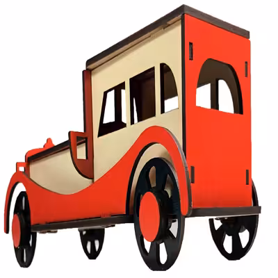 ماکت دکوری مدل چوبی ماشین طرح M500