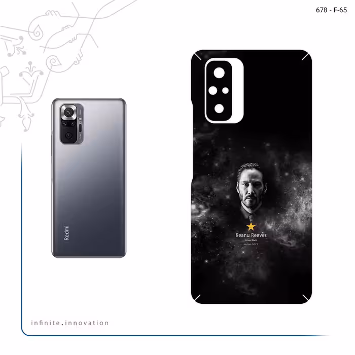 برچسب پوششی ماهوت مدل Keanu Reeves مناسب برای گوشی موبایل شیائومی Redmi Note 10 Pro