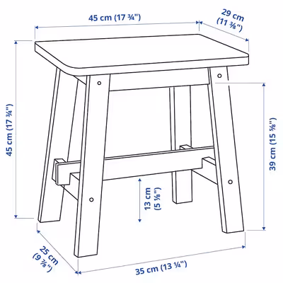 میز عسلی ایکیا مدل NORRAKER