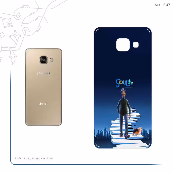 برچسب پوششی ماهوت مدل soul مناسب برای گوشی موبایل سامسونگ Galaxy A3 2016