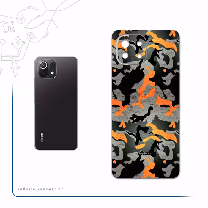 برچسب پوششی ماهوت مدل Autumn-Army مناسب برای گوشی موبایل شیائومی MI 11 LITE