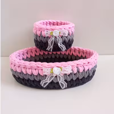 سبد قلاب بافی تریکو کد bs04 مجموعه 2 عددی