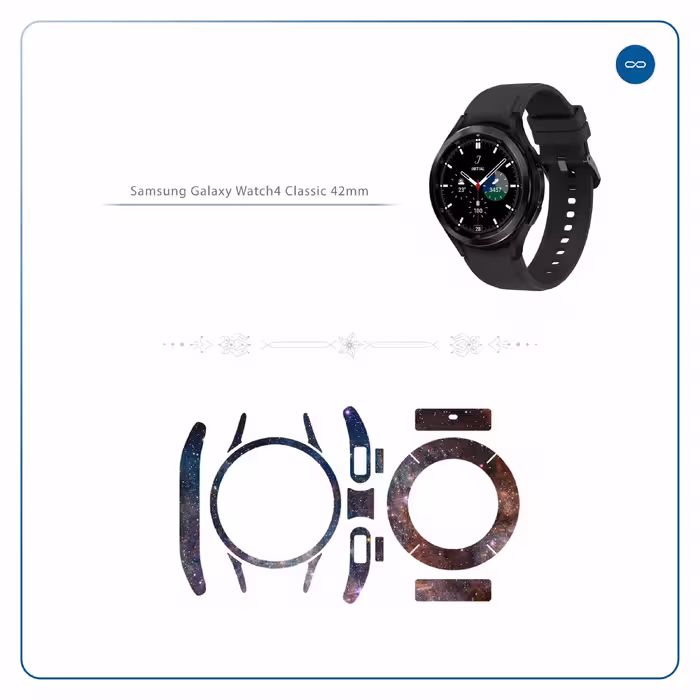 برچسب ماهوت طرح Universe by NASA 6 مناسب برای ساعت هوشمند سامسونگ Watch4 Classic 42mm