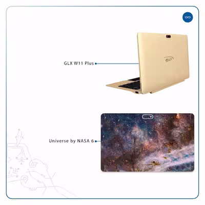 برچسب پوششی ماهوت مدل Universe-by-NASA-6 مناسب برای تبلت جی ال ایکس W11 Plus