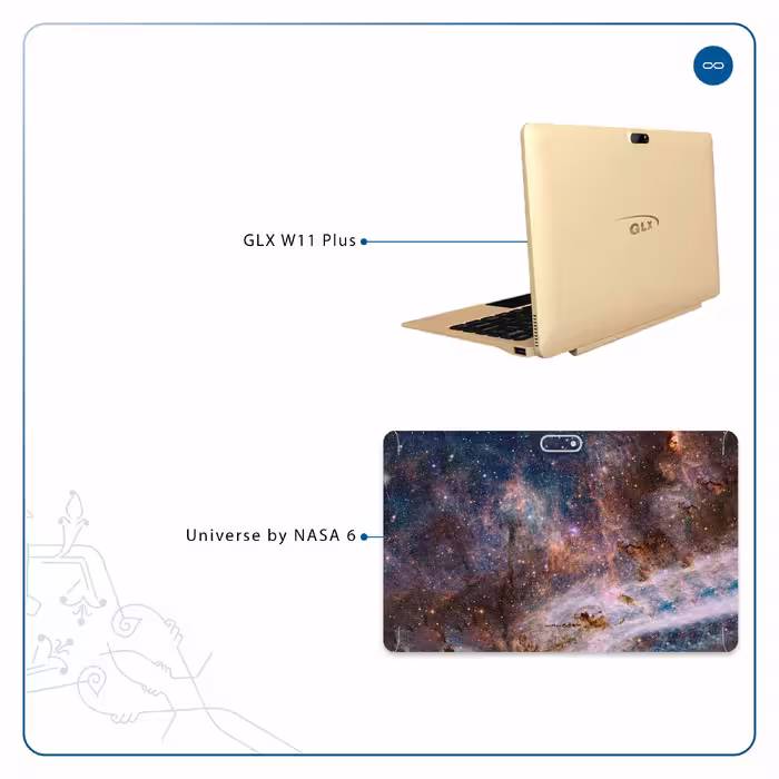برچسب پوششی ماهوت مدل Universe-by-NASA-6 مناسب برای تبلت جی ال ایکس W11 Plus