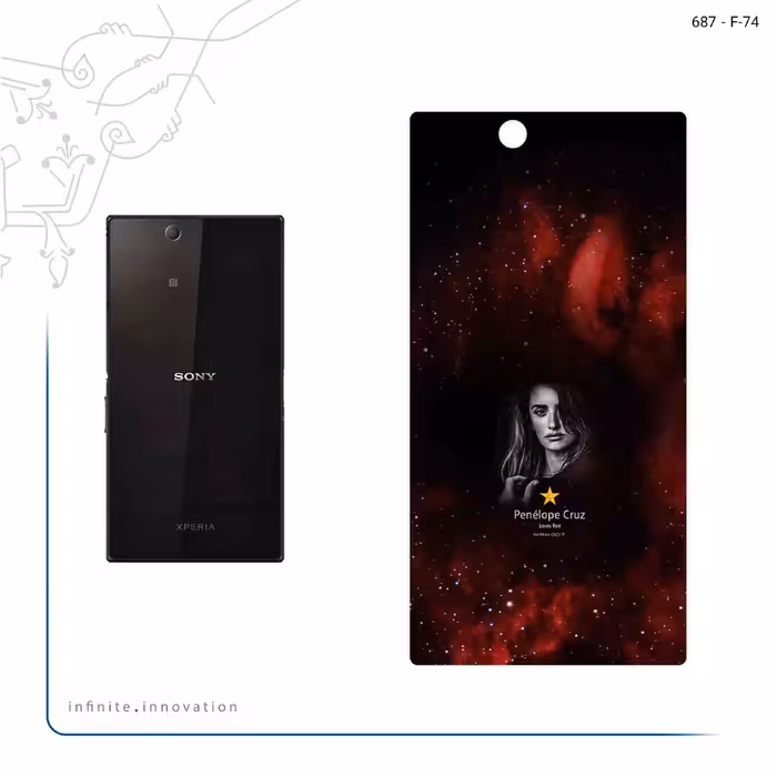 برچسب پوششی ماهوت مدل Penelope Cruz مناسب برای گوشی موبایل سونی Xperia Z Ultra