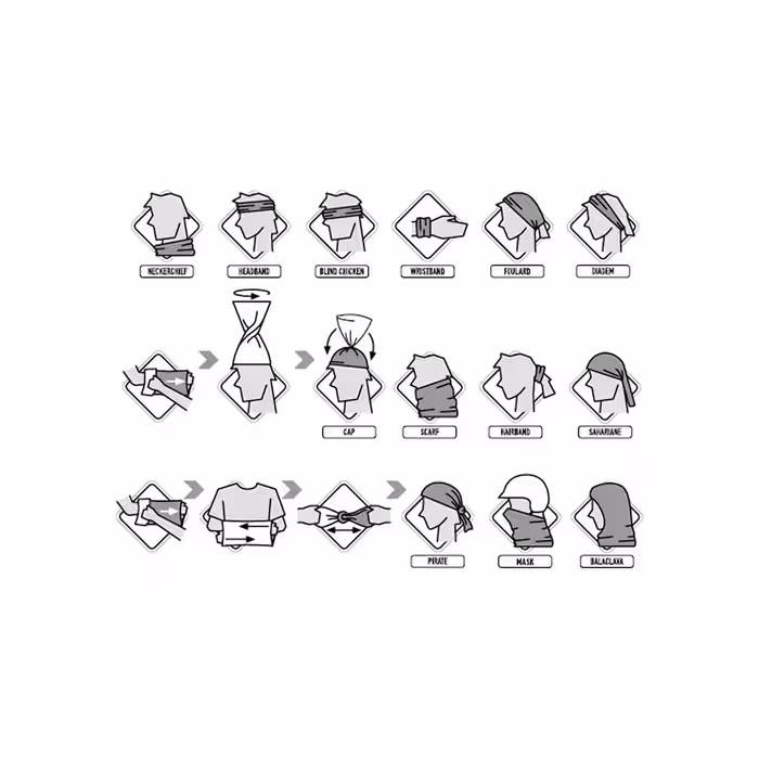 دستمال سر و گردن باف مدل Mime Multi F2023