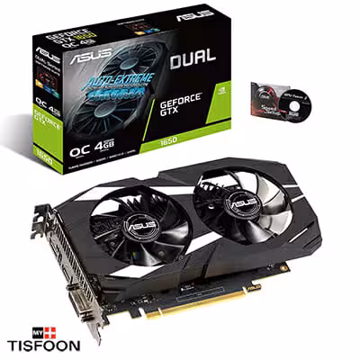 کارت گرافیک ایسوس مدل Dual GeForce GTX 1650 OC D6 4GB