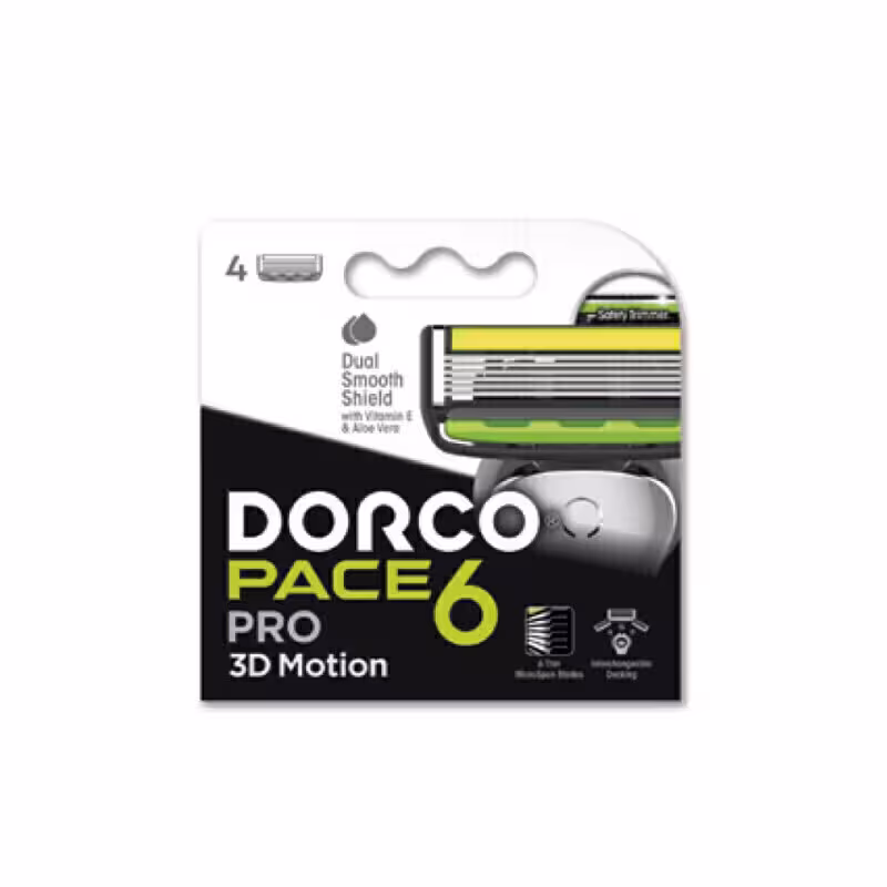 کارتریج خودتراش، تیغ و ژیلت 6 لبه مردانه DORCO