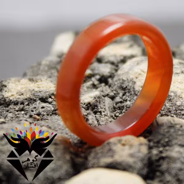 حلقه عقیق قرمز کد R_1217