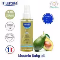 روغن ماساژ بدن نوزاد موستلا فرانسه 99% پایه طبیعی و گیاهی آووکادو   mustela  baby oil 100ml