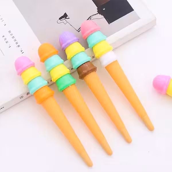 روان نویس طرح بستنی قیفی Ice Cream Pen with Black Ink