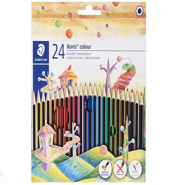 مداد رنگی 24رنگ استدلر مدل Noris Colour 185 C24